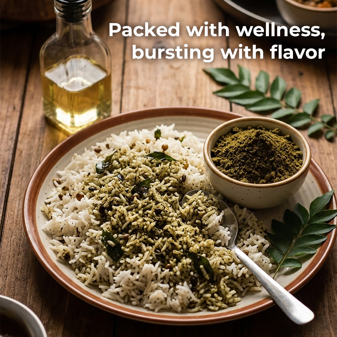 Curry Leaf Powder Rice Mix | Ready to Eat | Nutraley