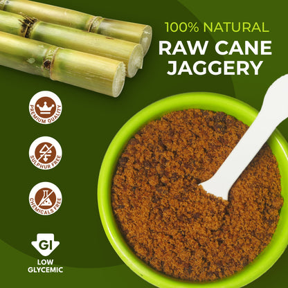Raw Cane sugar (Jaggery) - 2lb Natural sweetener from sugarcane