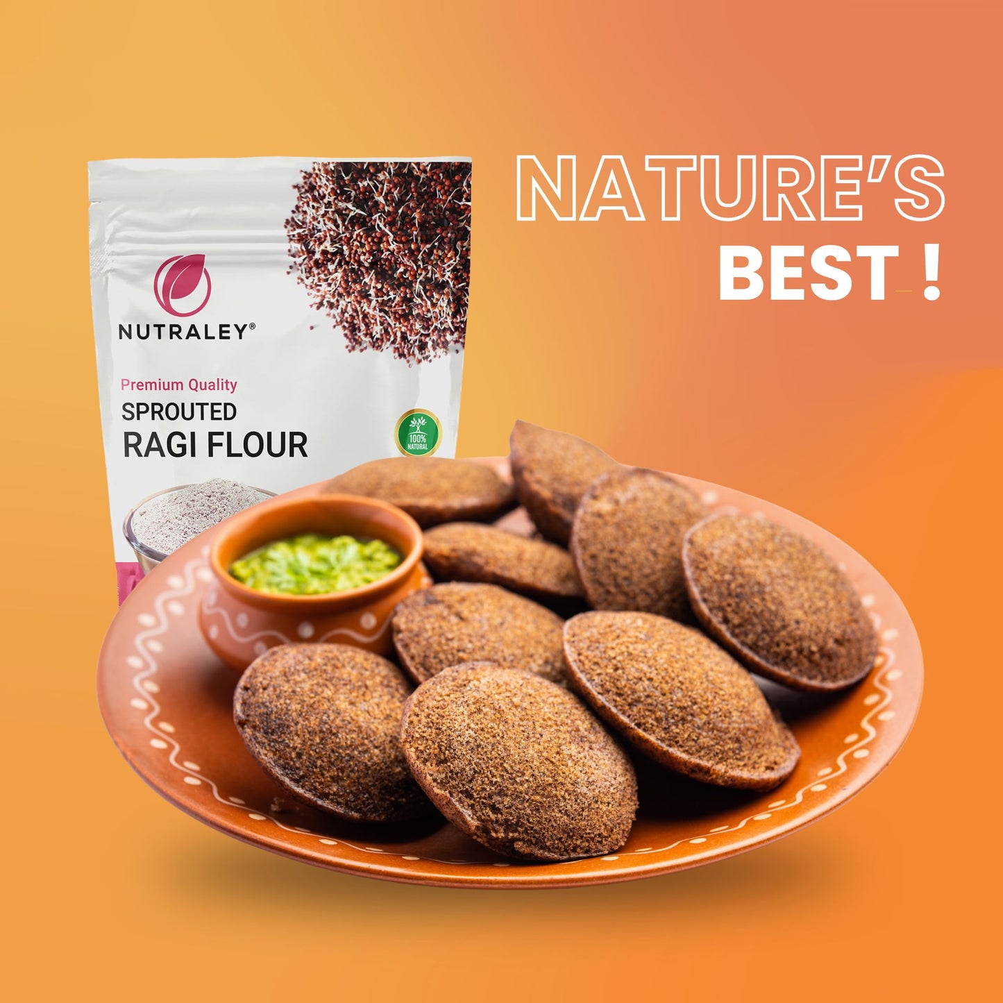 Sprouted Ragi Flour - 2 lb