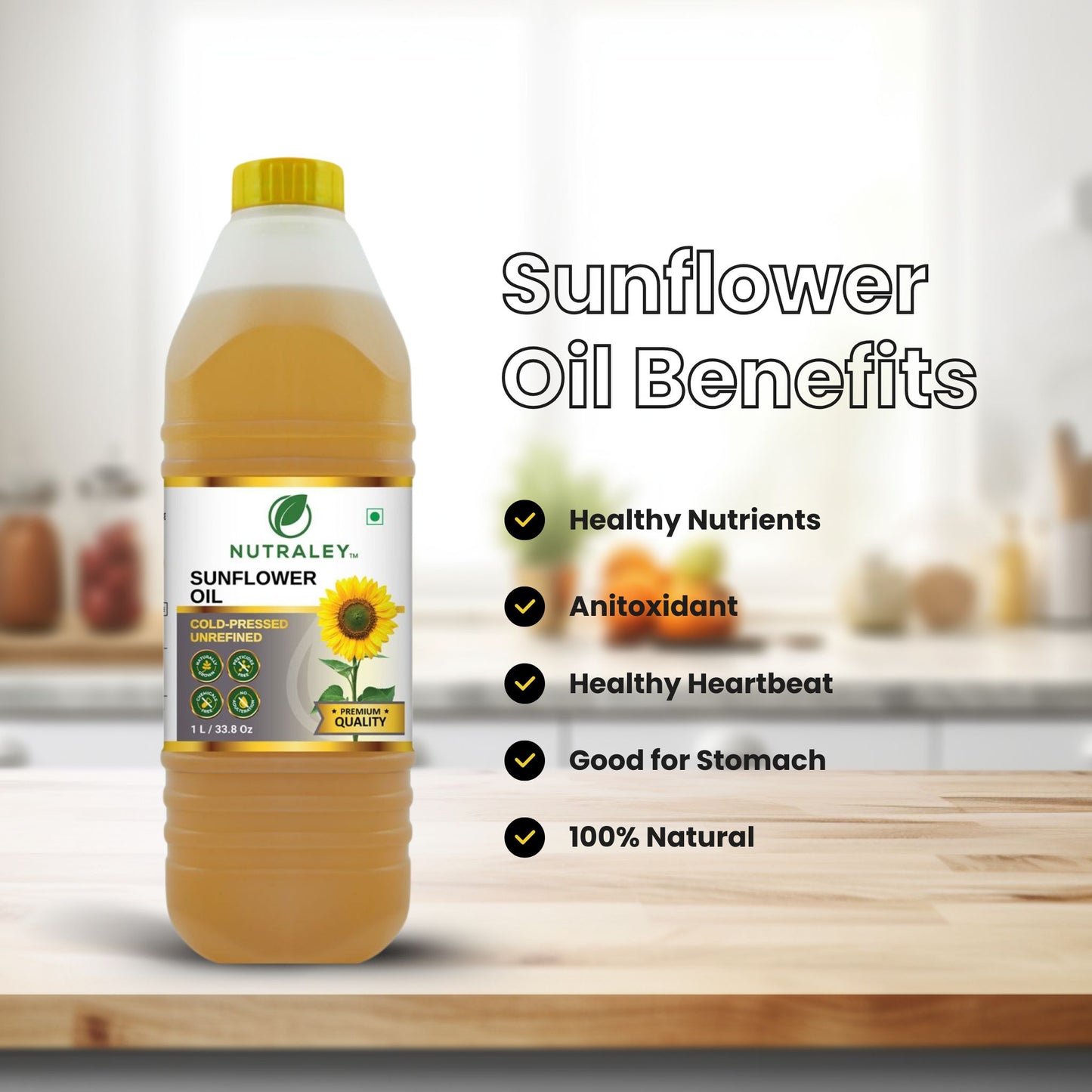 Cold Pressed Sunflower Oil - 2 Litres
