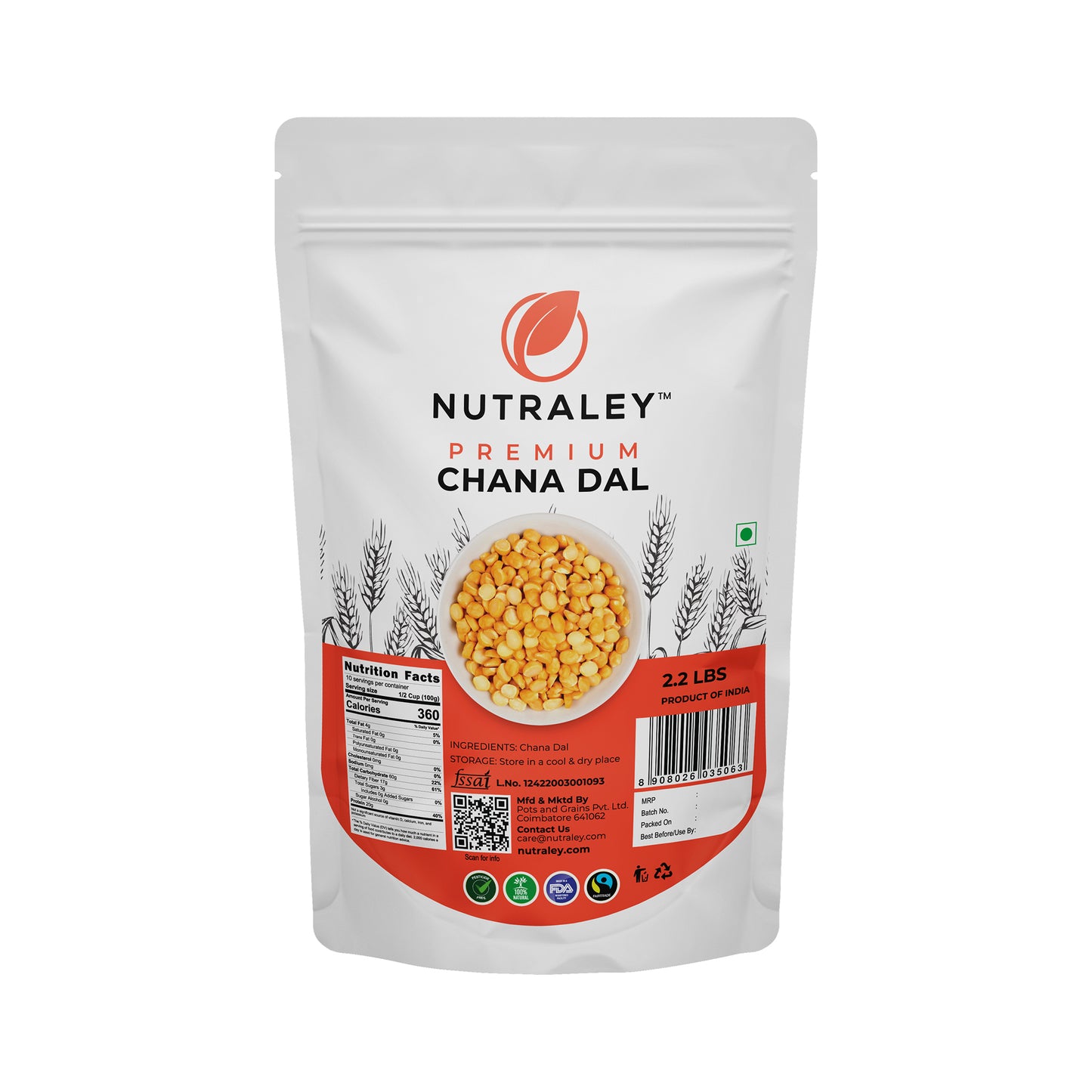 Chana Dal - 2.2 lb