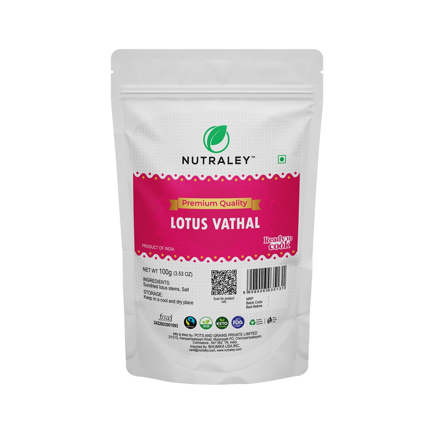 Lotus Vathal - 100 gms
