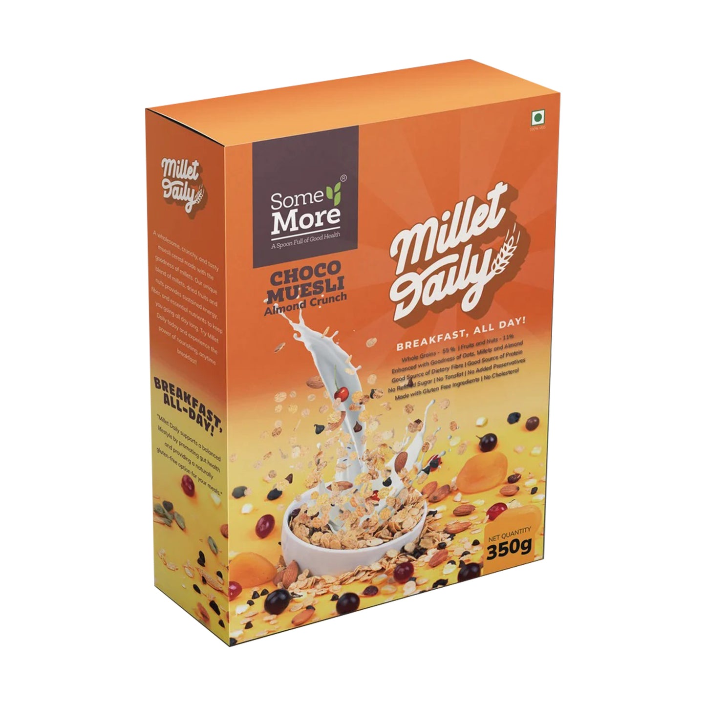 Millet Daily-Choco Muesli Almond Crunch - 350gms