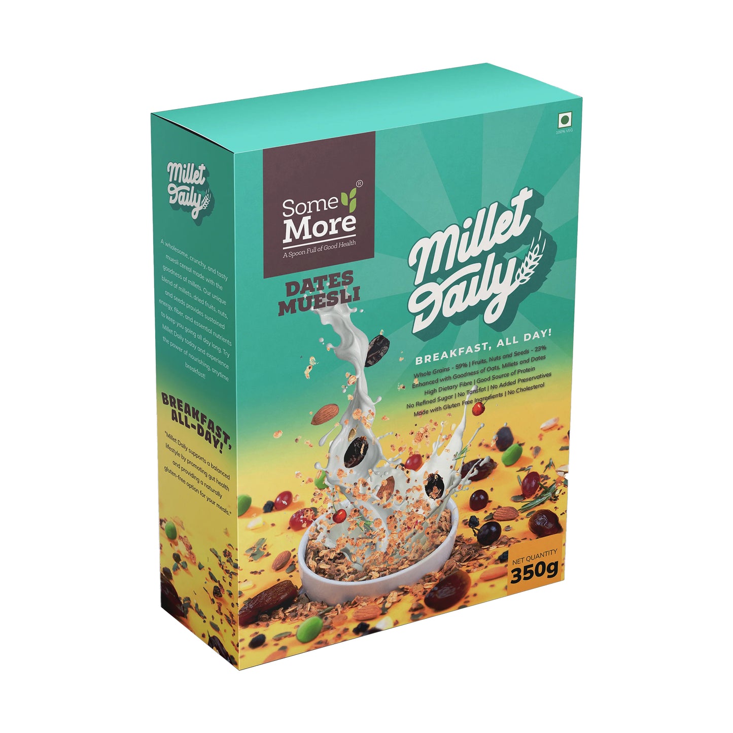 Dates Muesli (Millet-Based Cereal) – Naturally Sweet & Crunchy