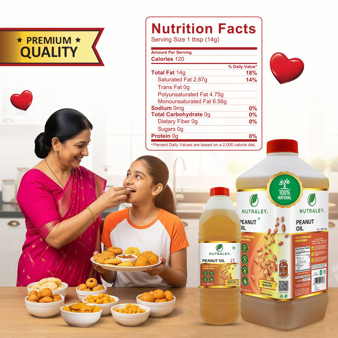 Natural Peanut Oil - Premium Cold-pressed & Unrefined