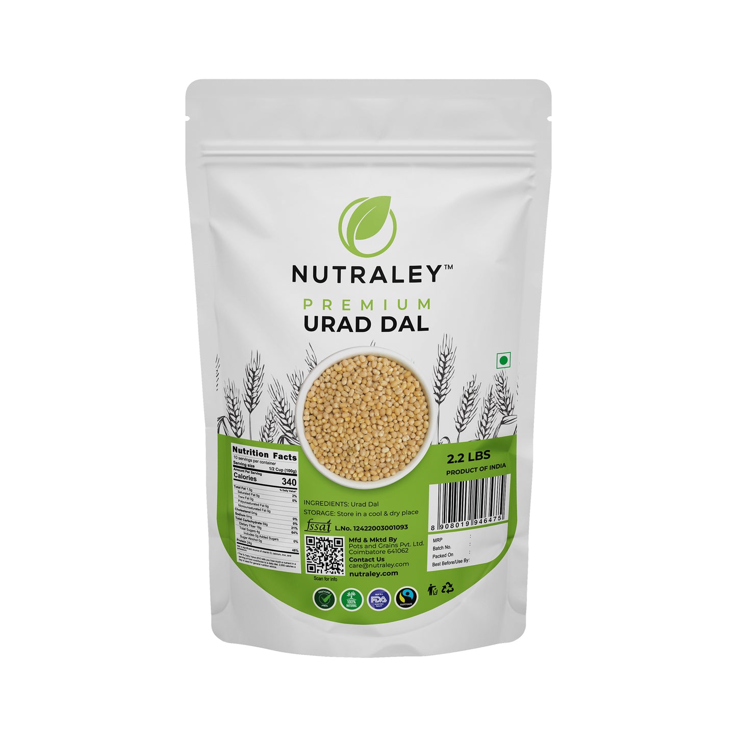 Urad Dal - 2.2 lb